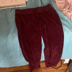 velvet sweatpants